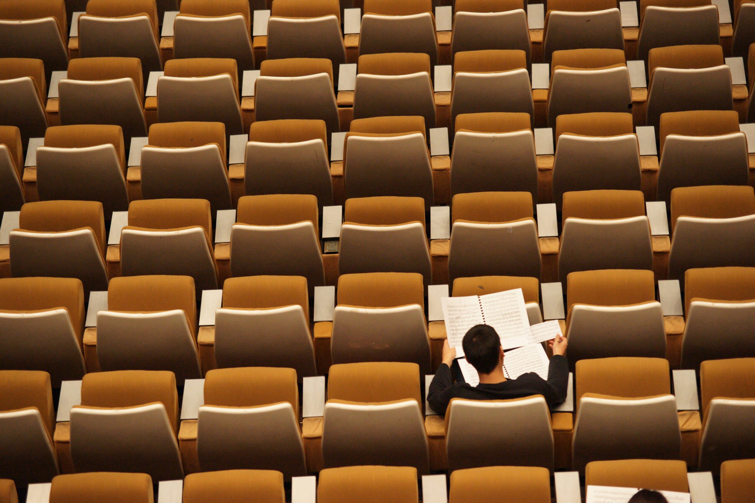 student studying