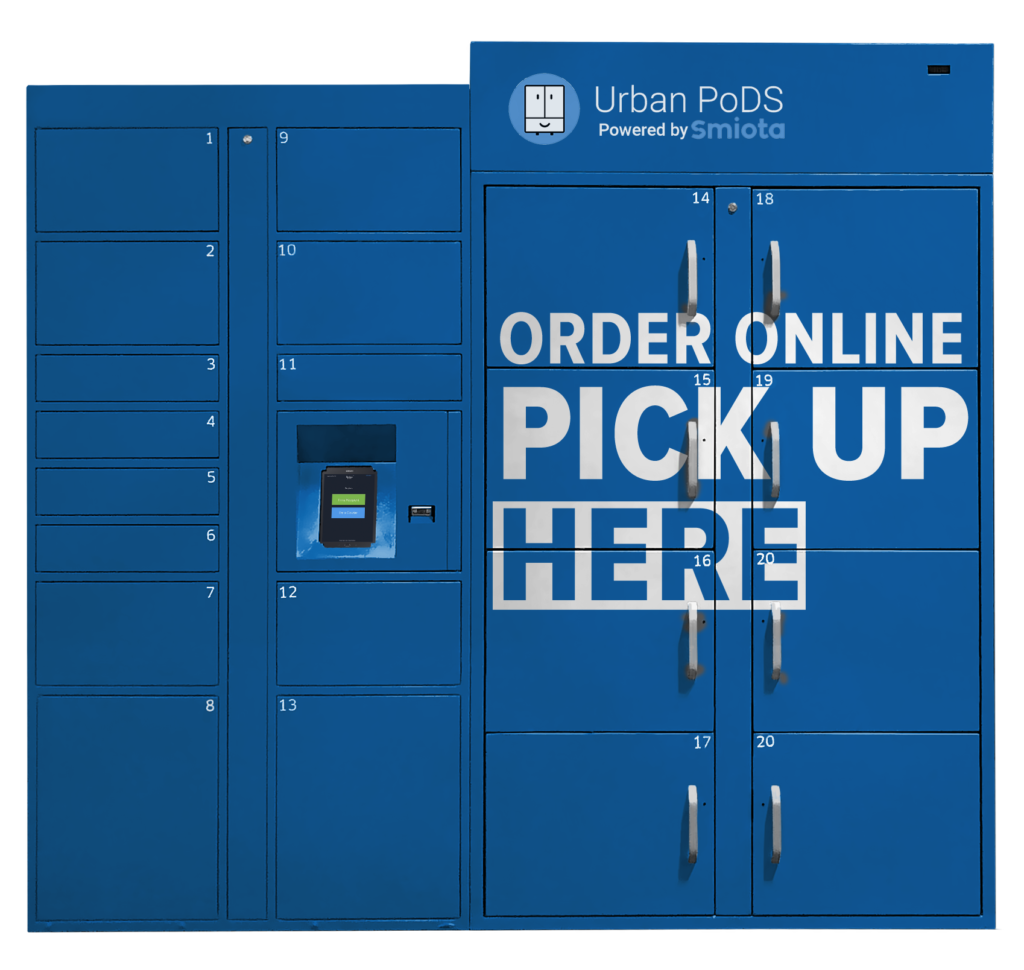 Customized smart retail locker from Smiota