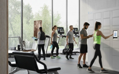 Day-use smart lockers for fitness centers