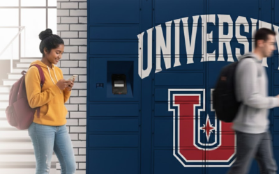 Smart lockers for university campus package management
