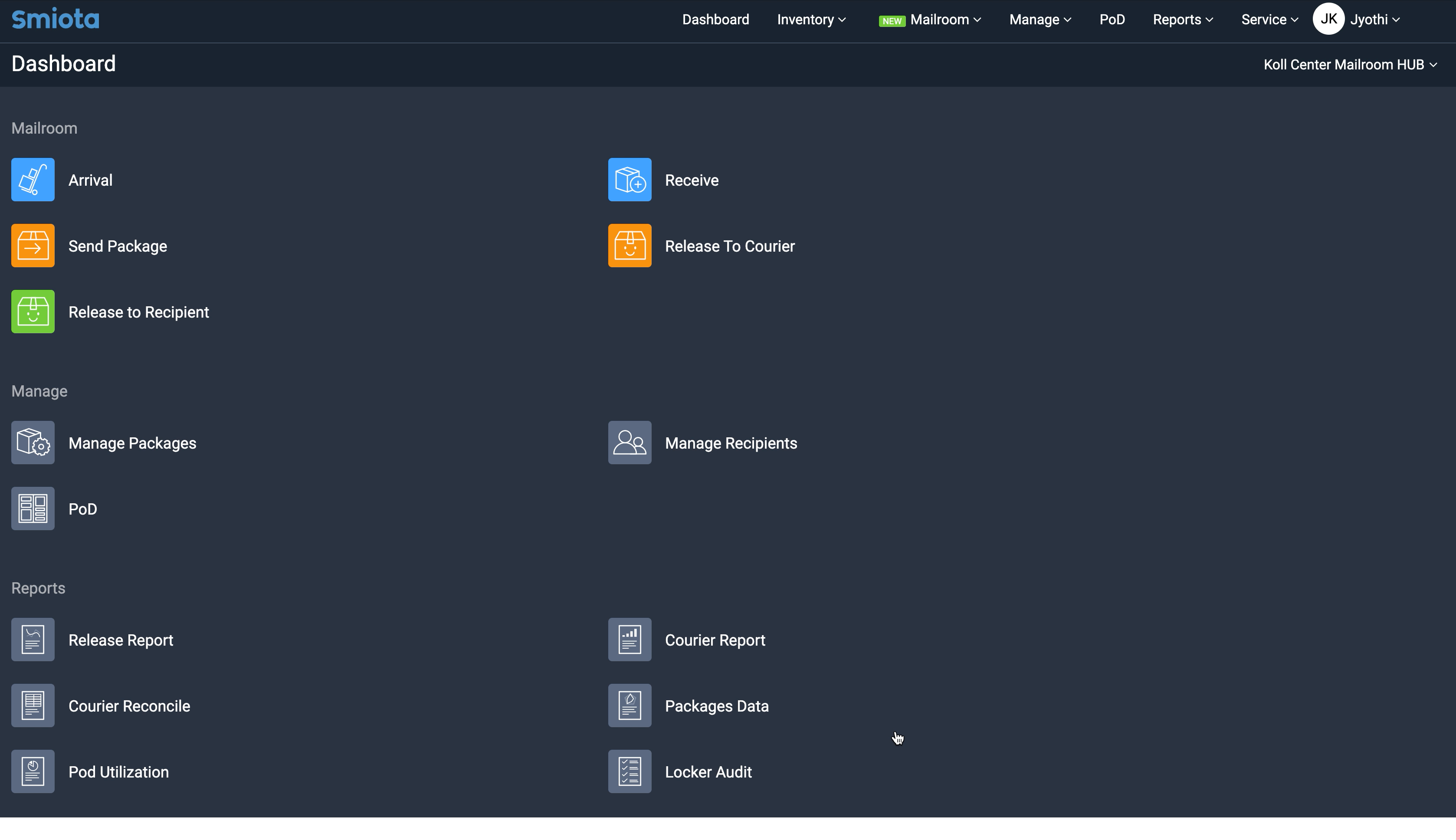 Custom Package Status — Smiota